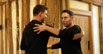 La Voix and Aljaz dancing on Strictly