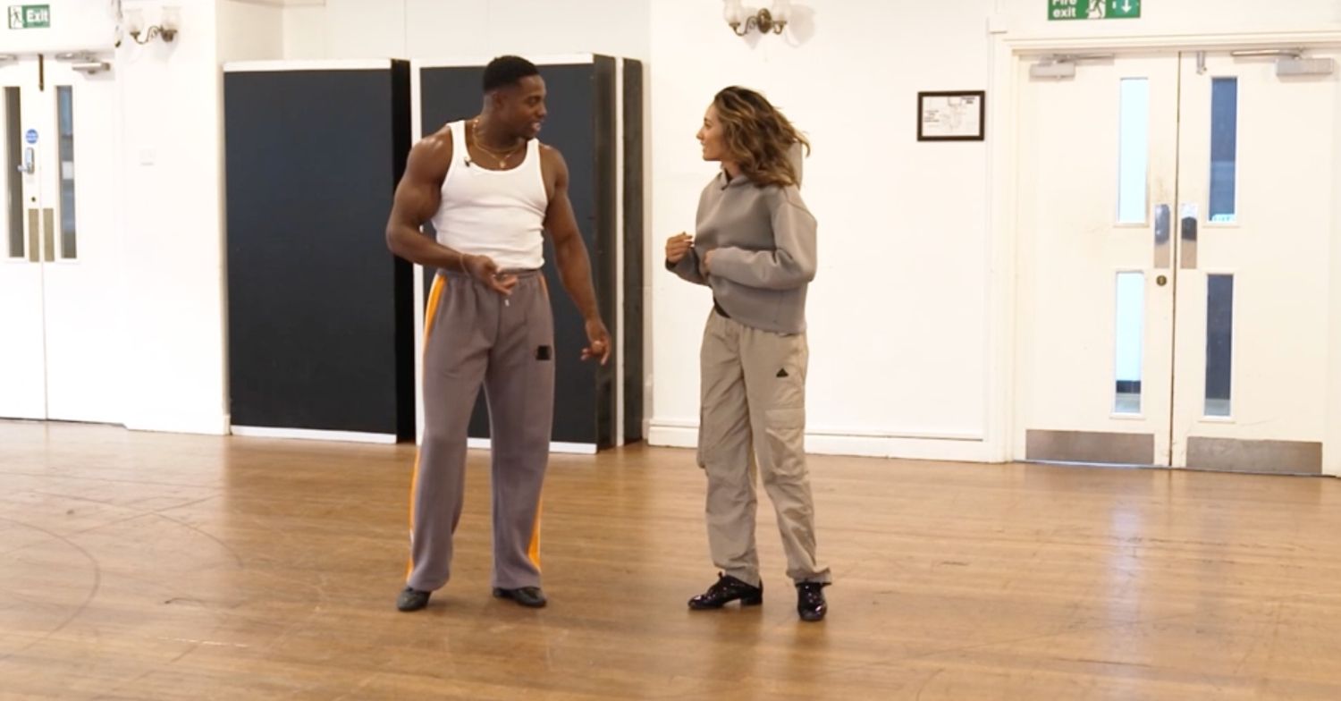 Harry and Karen dancing on Strictly