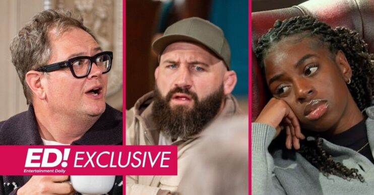Alan Carr, Joe Marler and Cat Burns on Celebrity Traitors