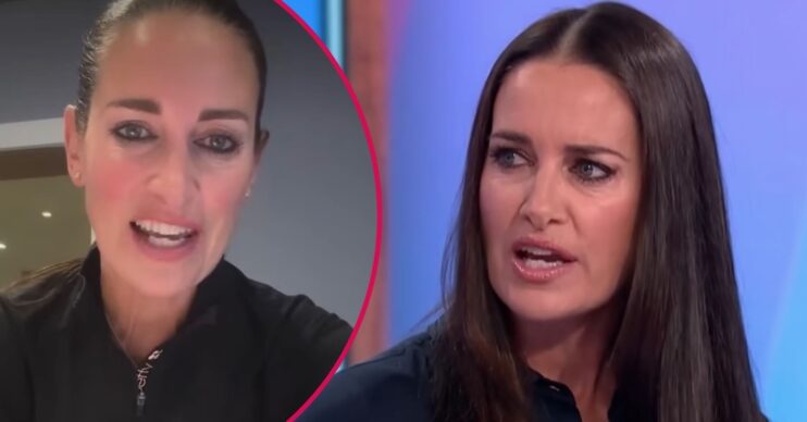 Kirsty looking serious