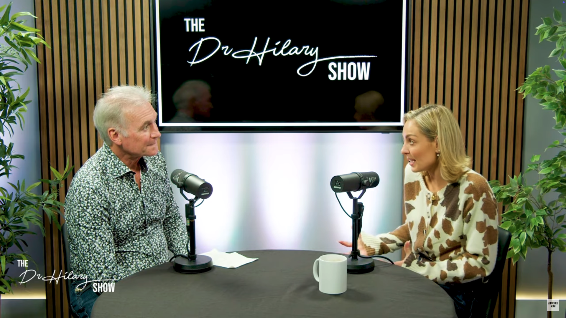 Dr Hilary Jones speaking to Amy Dowden