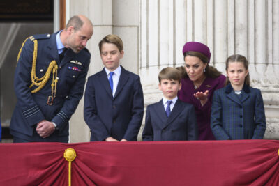 Prince William, Kate Middleton and their children on VE Day