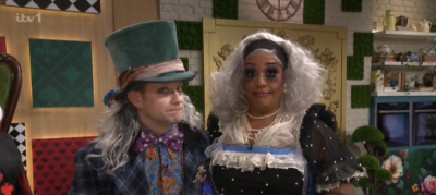 Dermot O'Leary and Alison Hammond dressed up for Halloween