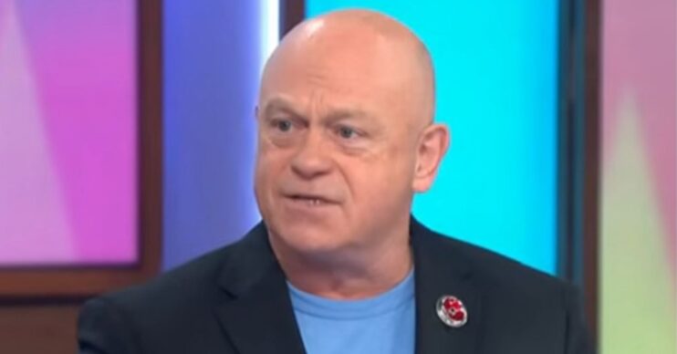 Ross Kemp in conversation on Loose Women (Credit: ITV/Composite: ED!)