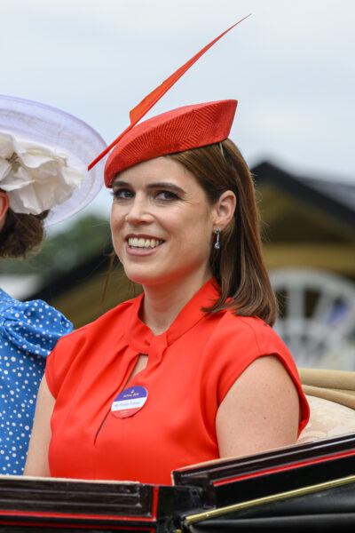 Princess Eugenie wearing red at Ascot