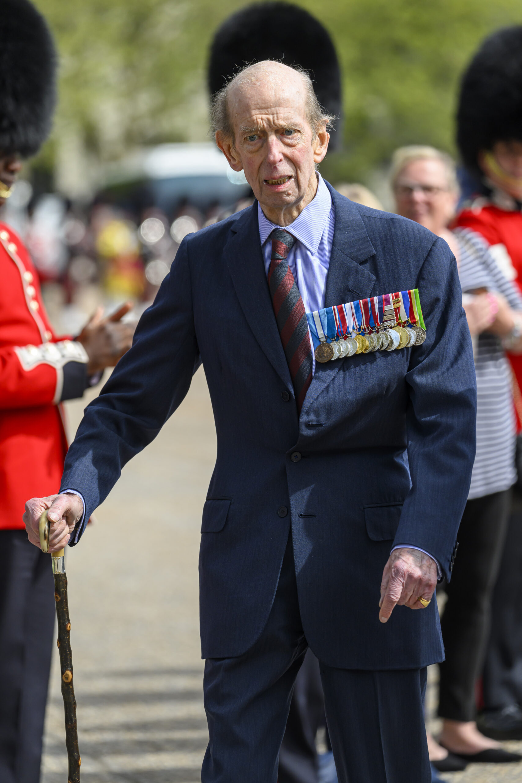 Duke of Kent in navy suit