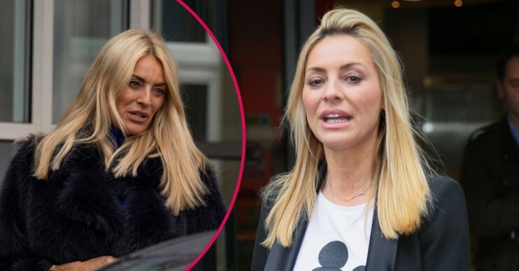 Tess Daly looking in front