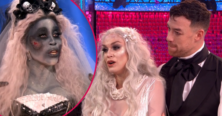 Motsi Mabuse speaking to Vicky Pattison and Kai on Strictly