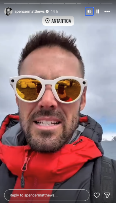 Spencer Matthews in Antarctica