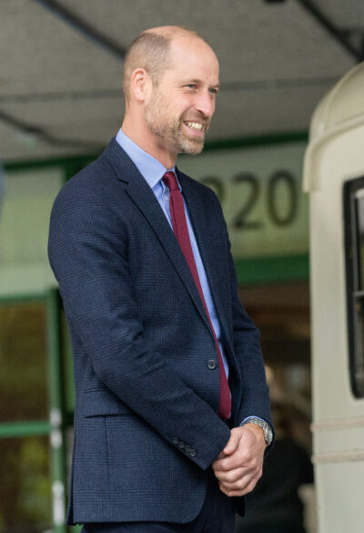 Prince William smiling during royal visit