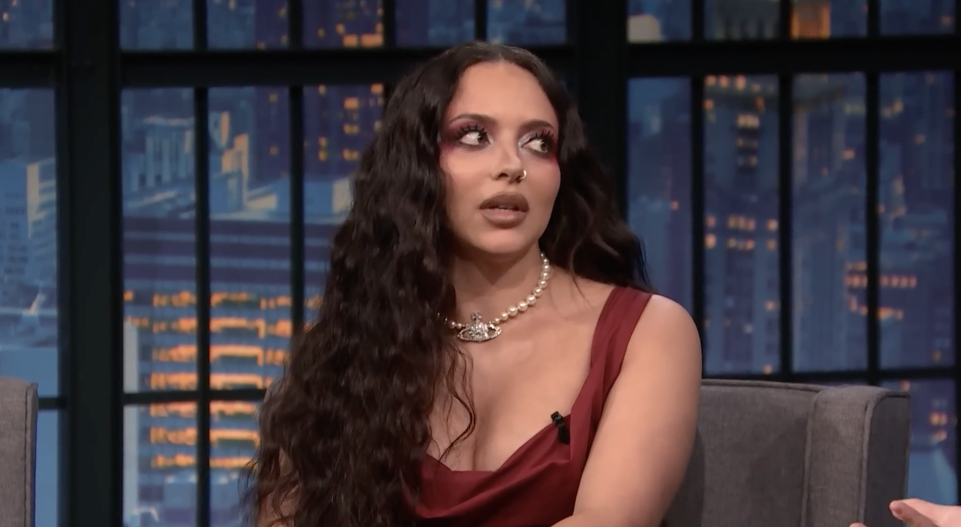Jade Thirlwall on Late Night with Seth Meyers