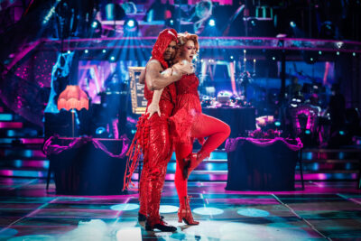 Johannes Radebe and Alex Kingston on Strictly