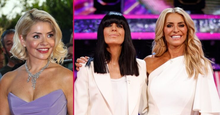 ED split pic: Holly Willoughby / Tess and Claudia on Strictly