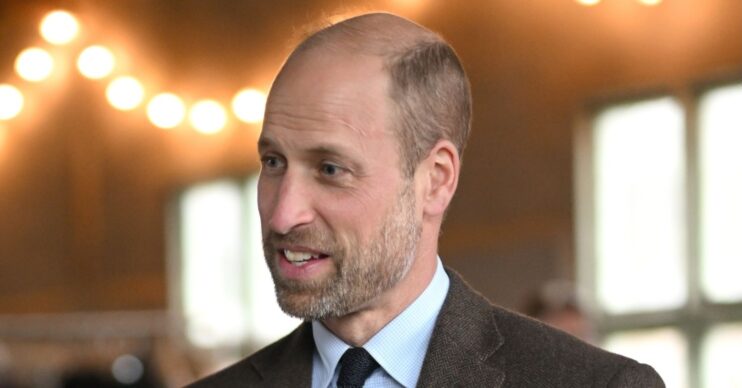 Prince William smiling during trip to Northern Ireland