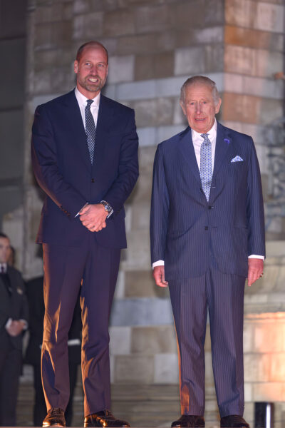 Prince William and King Charles at Countdown To Cop30
