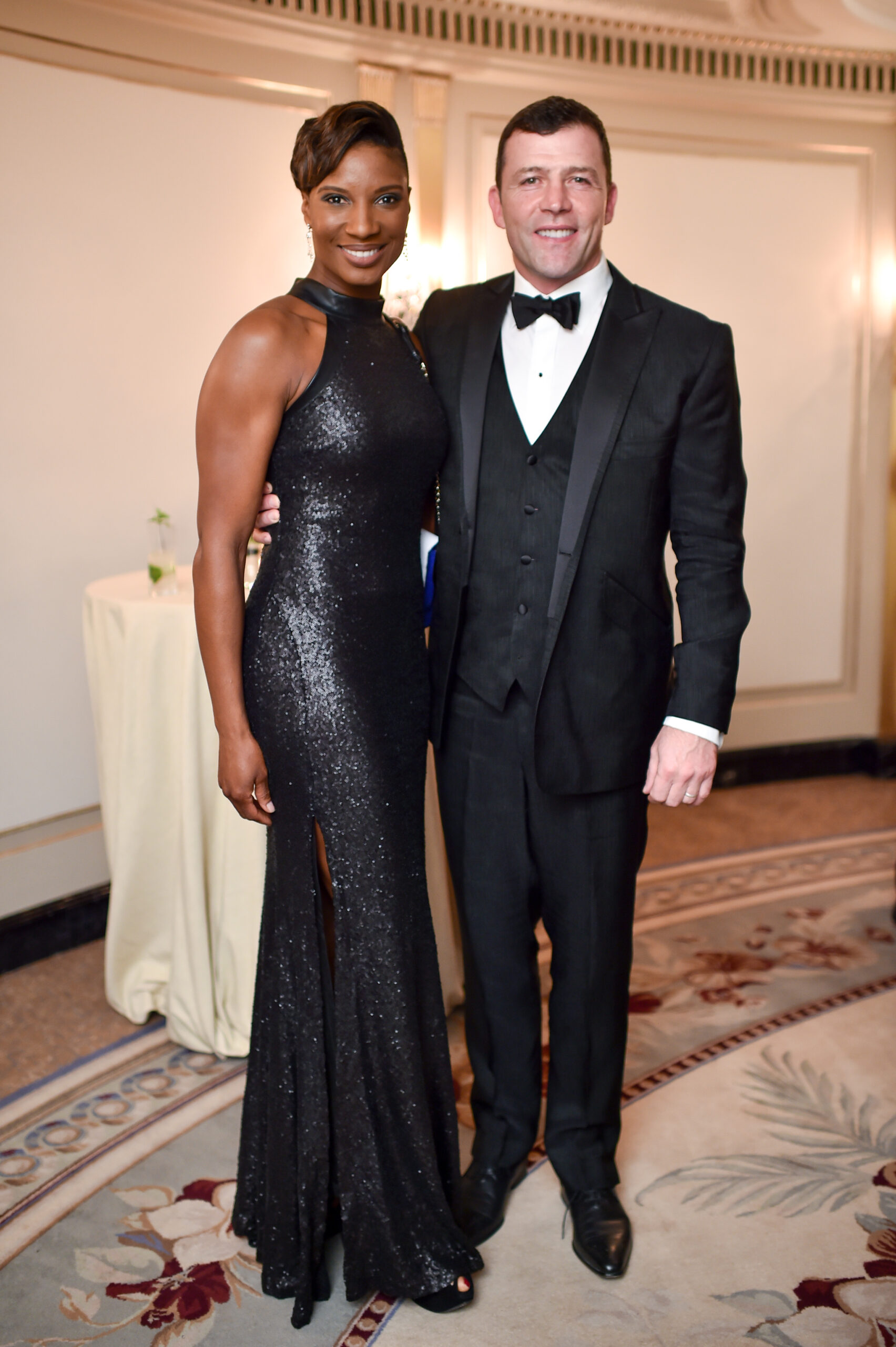 Denise Lewis and her husband