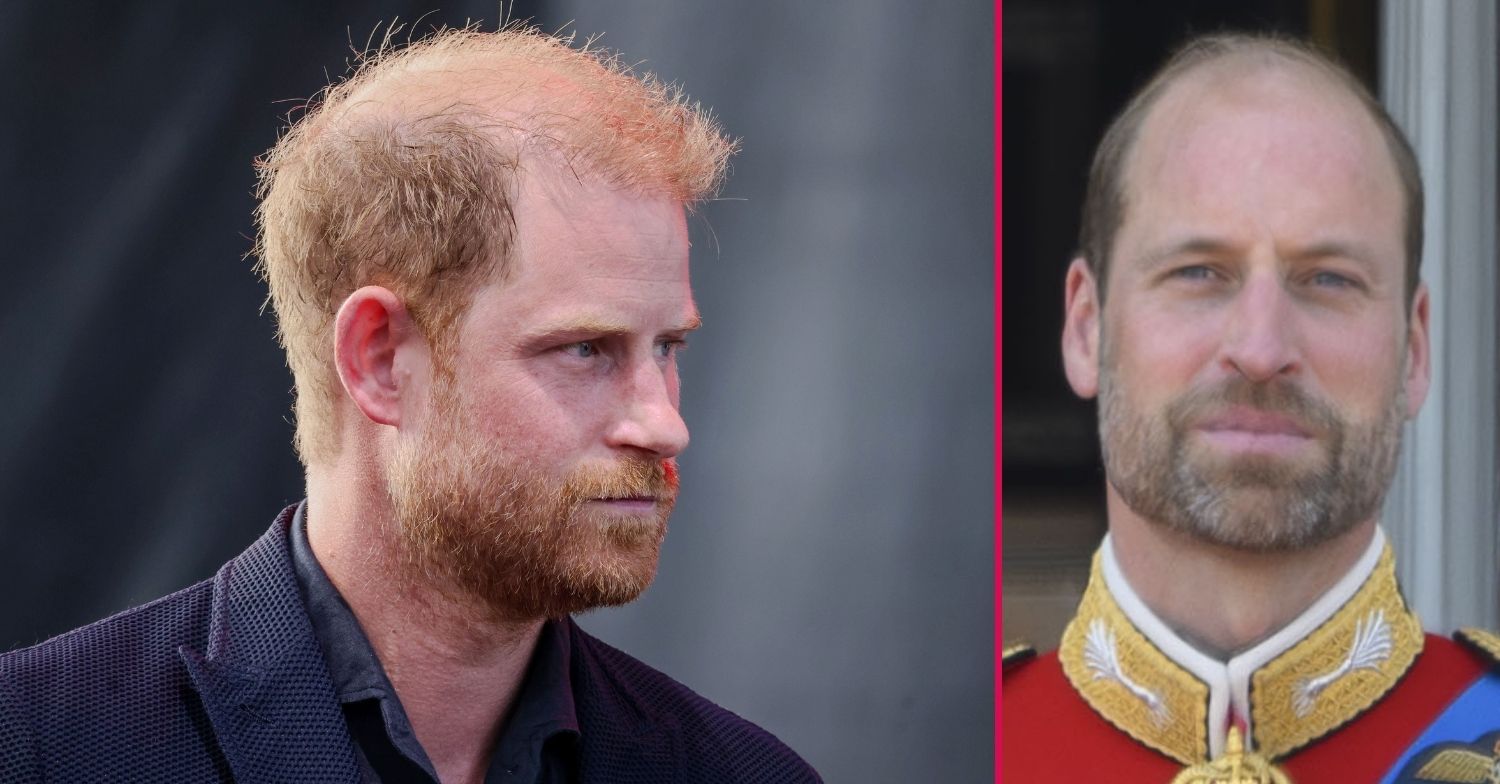 ED composite of Prince Harry and William at different events