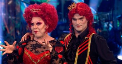 La Voix and Aljaz Skorjanec on Strictly