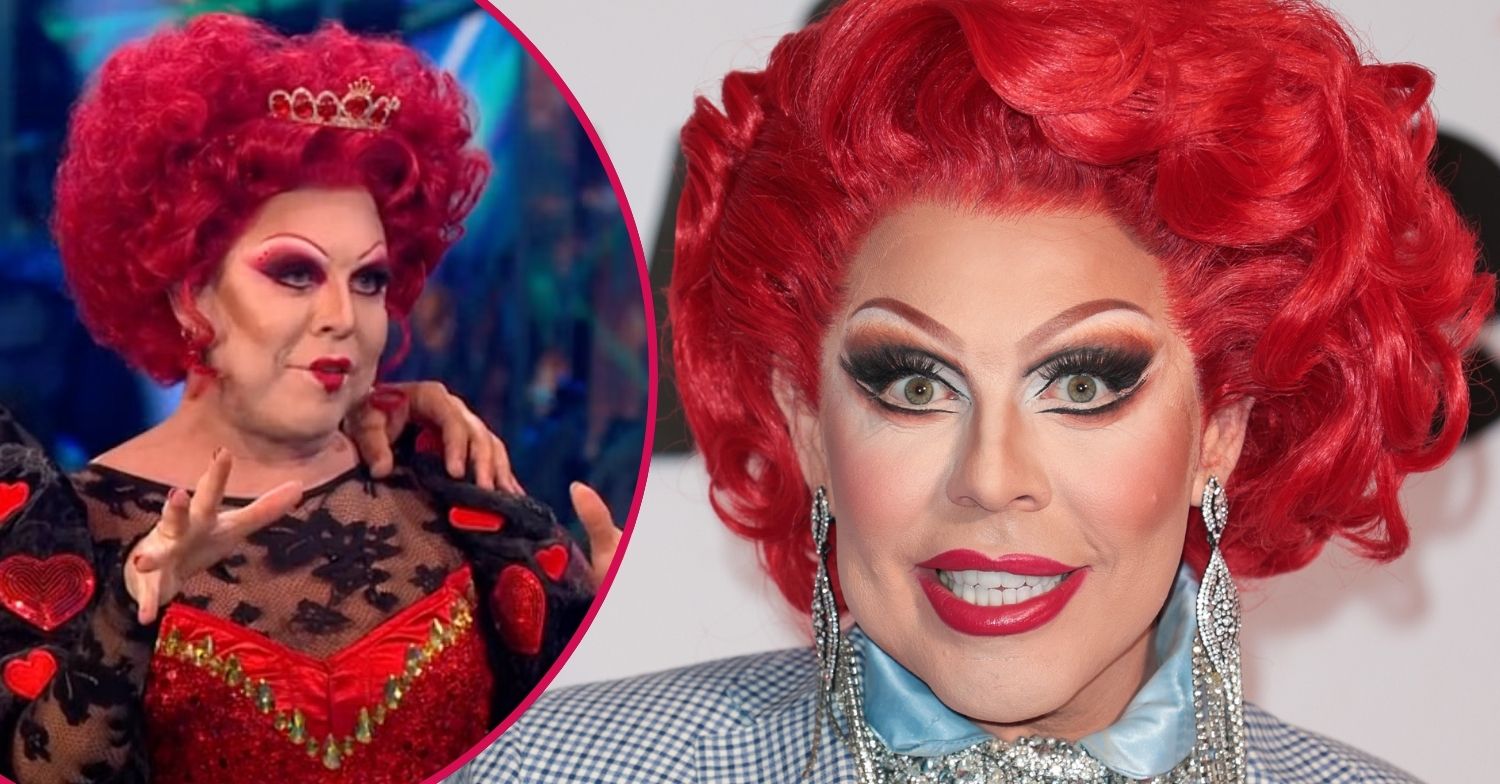 La Voix and Aljaz Skorjanec on Strictly /La Voix looking in front