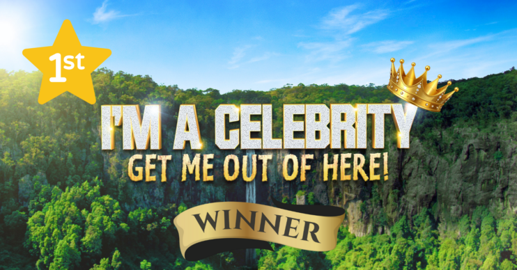 I'm A Celeb logo with a crown on it