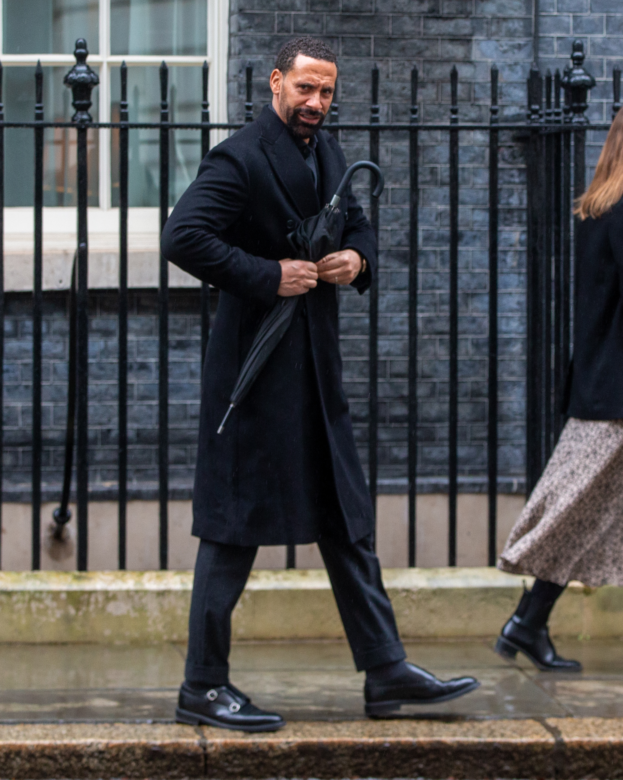 Rio Ferdinand leaving 10 Downing Street