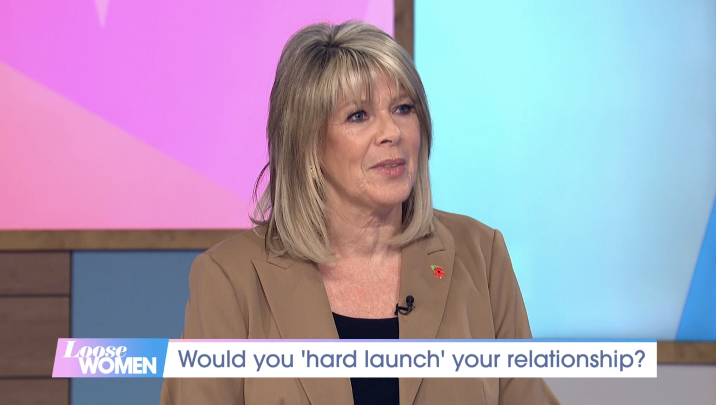Ruth Langsford speaking on Loose Women