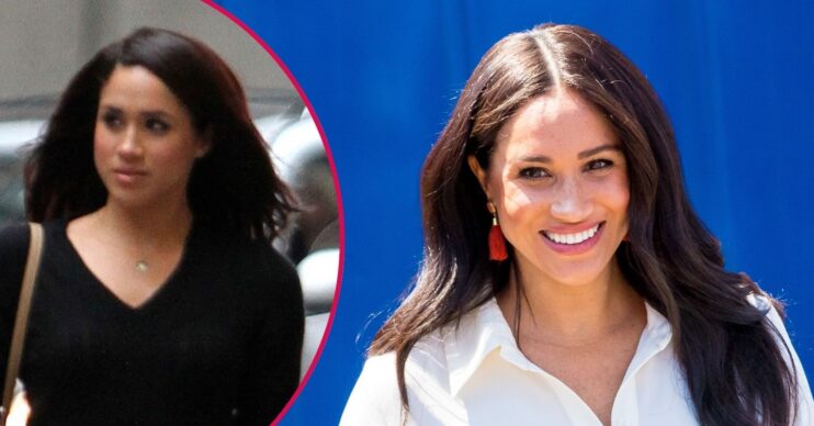 ed comp: Meghan Markle acting / Meghan Markle at event smiling