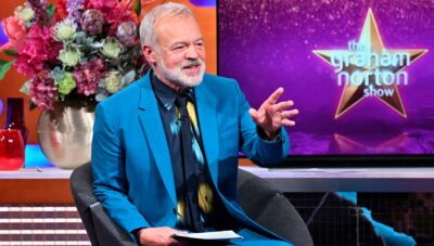 Graham Norton hosting his show