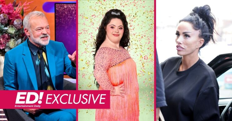 Graham Norton, Ellie Goldstein and Katie Price