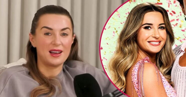 Dani Dyer looking serious