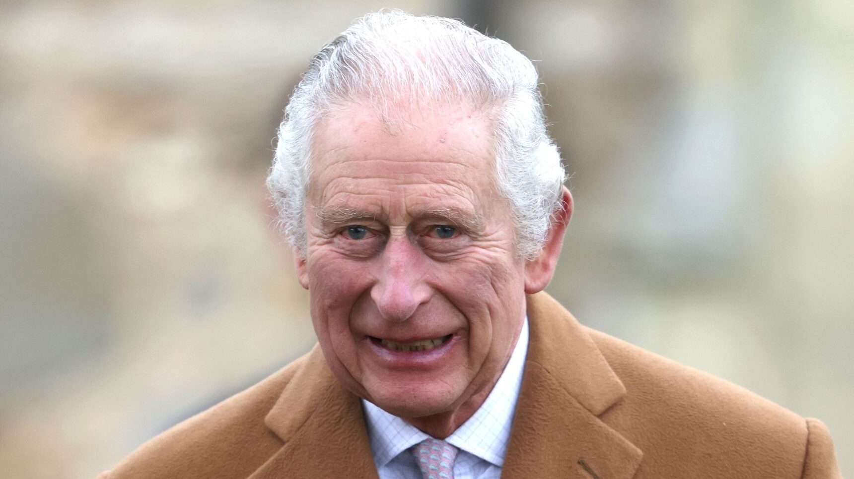 King Charles smiling