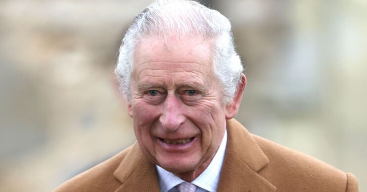 King Charles smiling