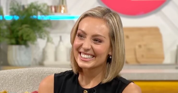 Amy Dowden smiles on Lorraine