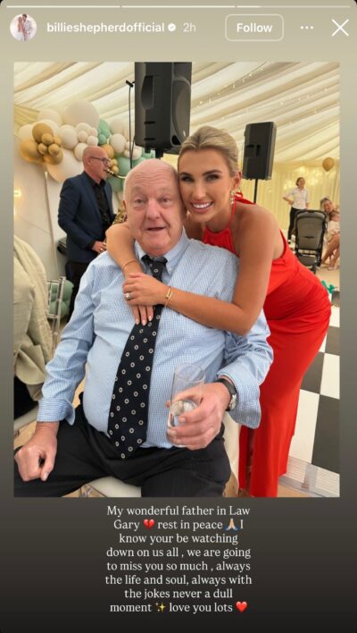 Billie and her father-in-law