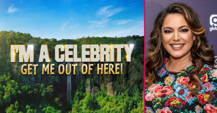 I'm A Celeb logo and Kelly Brook