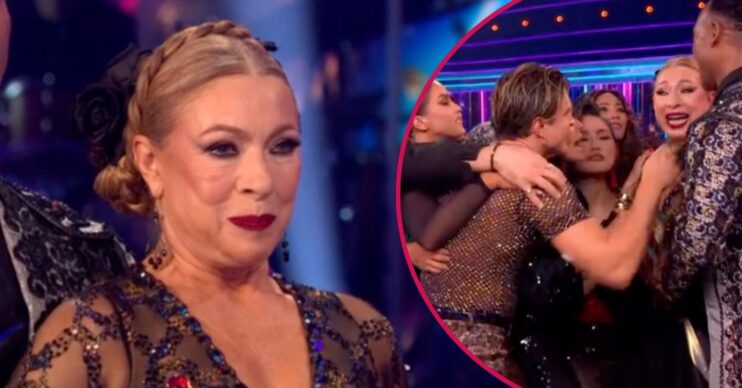 ED comp: Alex Kingston / Strictly hug