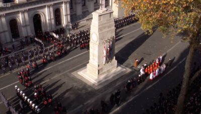 The Cenotaph, London, Whitehall, today, November 9 2025
