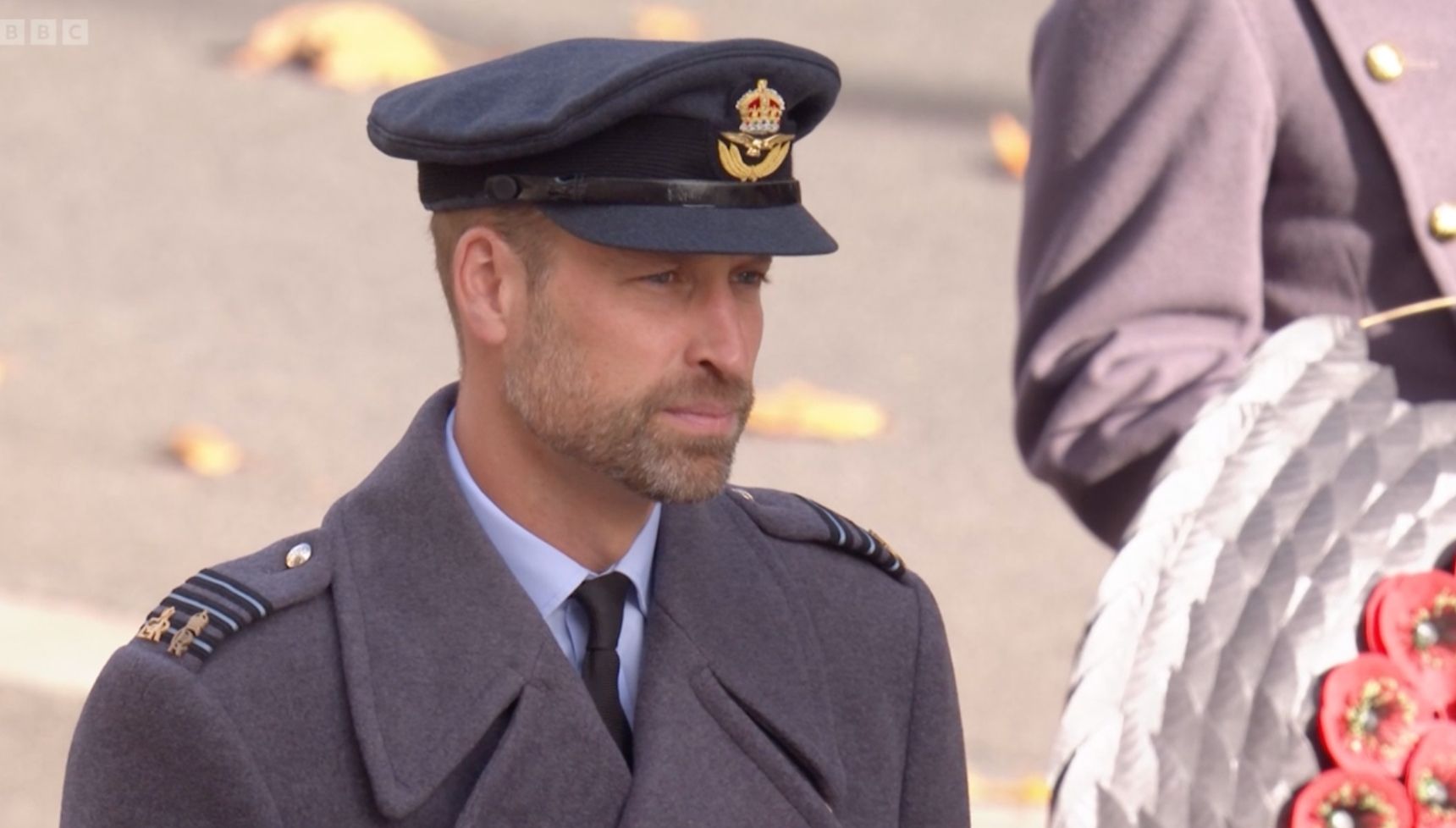 The Prince of Wales during the service