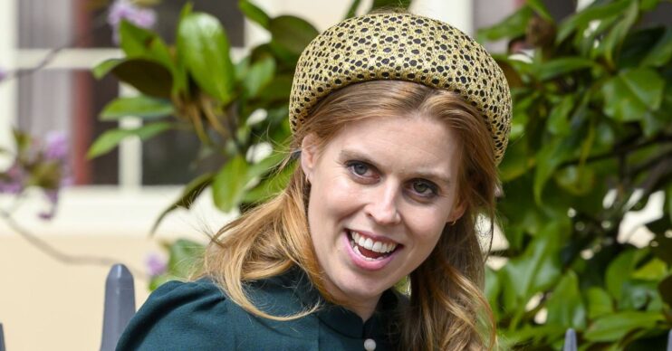 Princess Beatrice smiling at Easter service