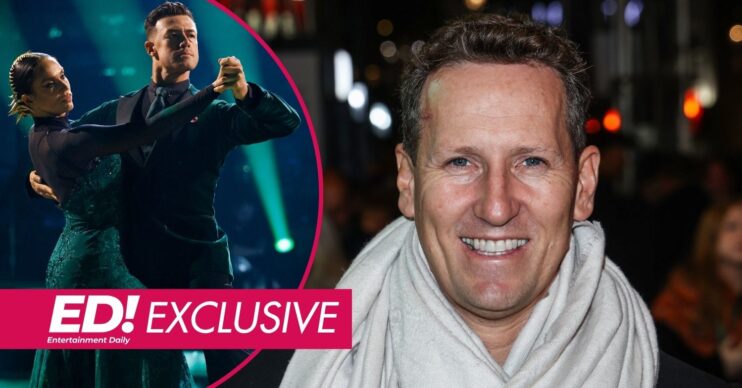 Vicky Pattison and Kai Widdrington / Brendan Cole smiling