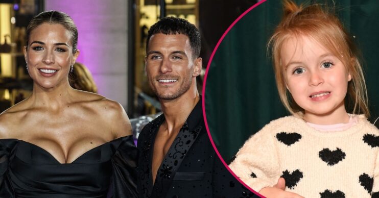 ED comp: Gemma Atkinson and Gorka Marquez at event / daughter Mia at event