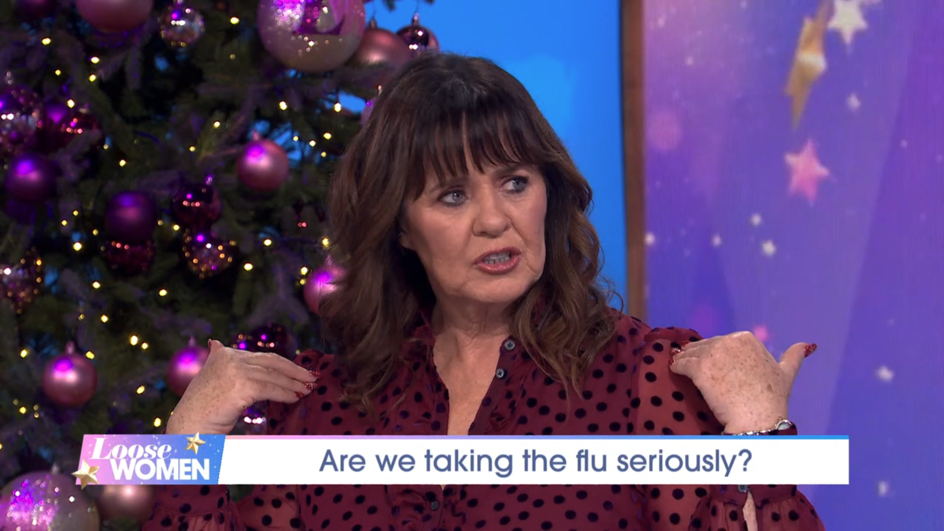 Coleen Nolan speaking on Loose Women