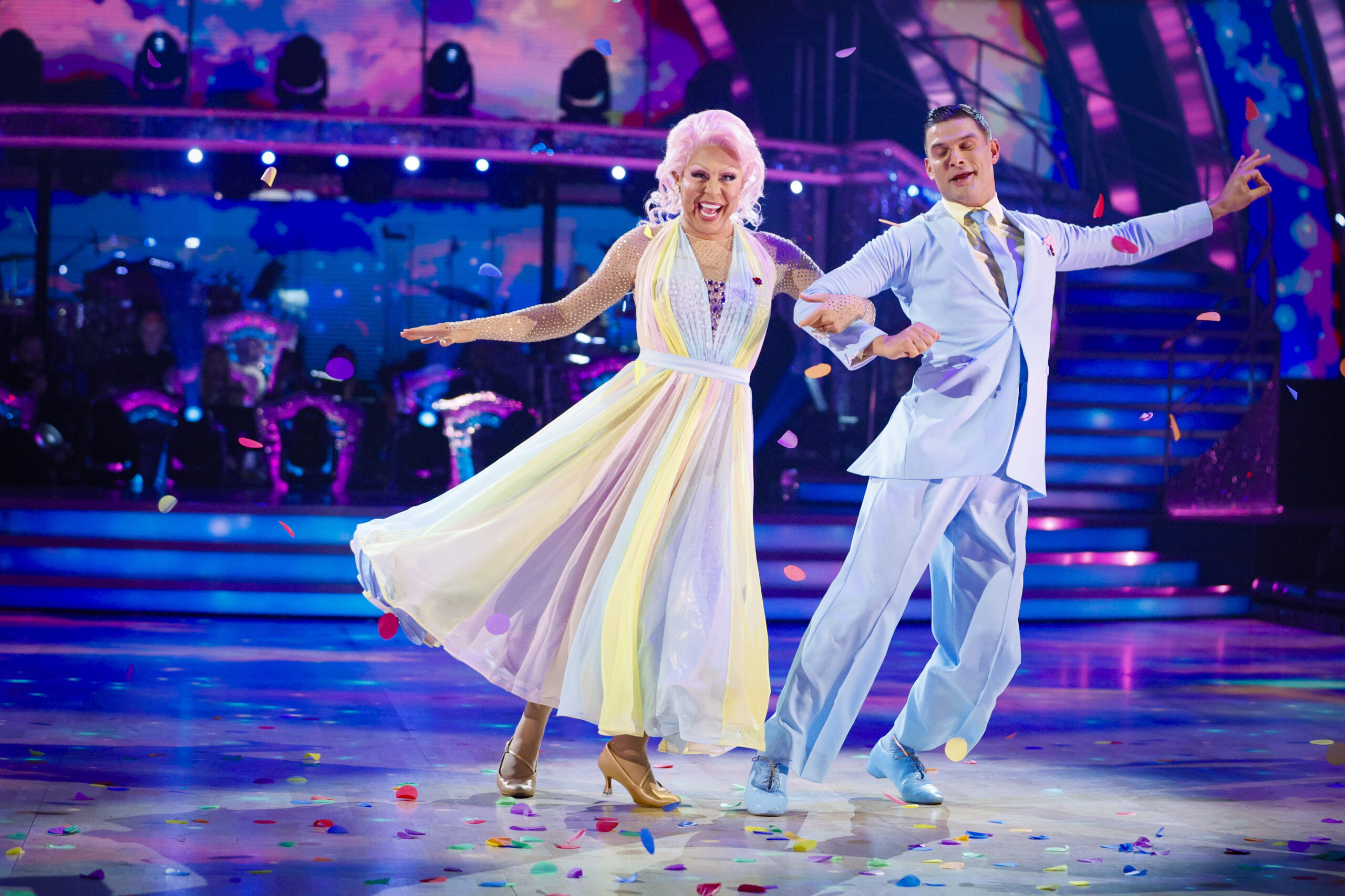 La Voix and Alijaz dancing on Strictly Come Dancing 
