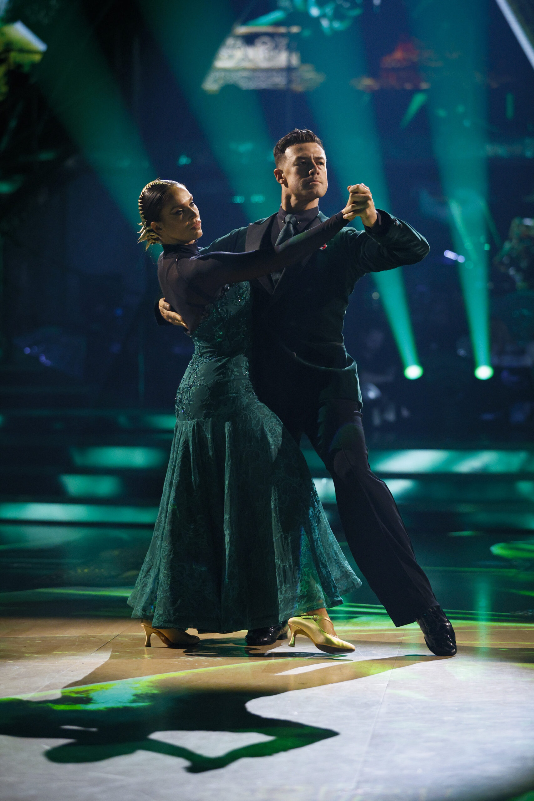 Vicky Pattison and Kai Widdrington performing on Strictly
