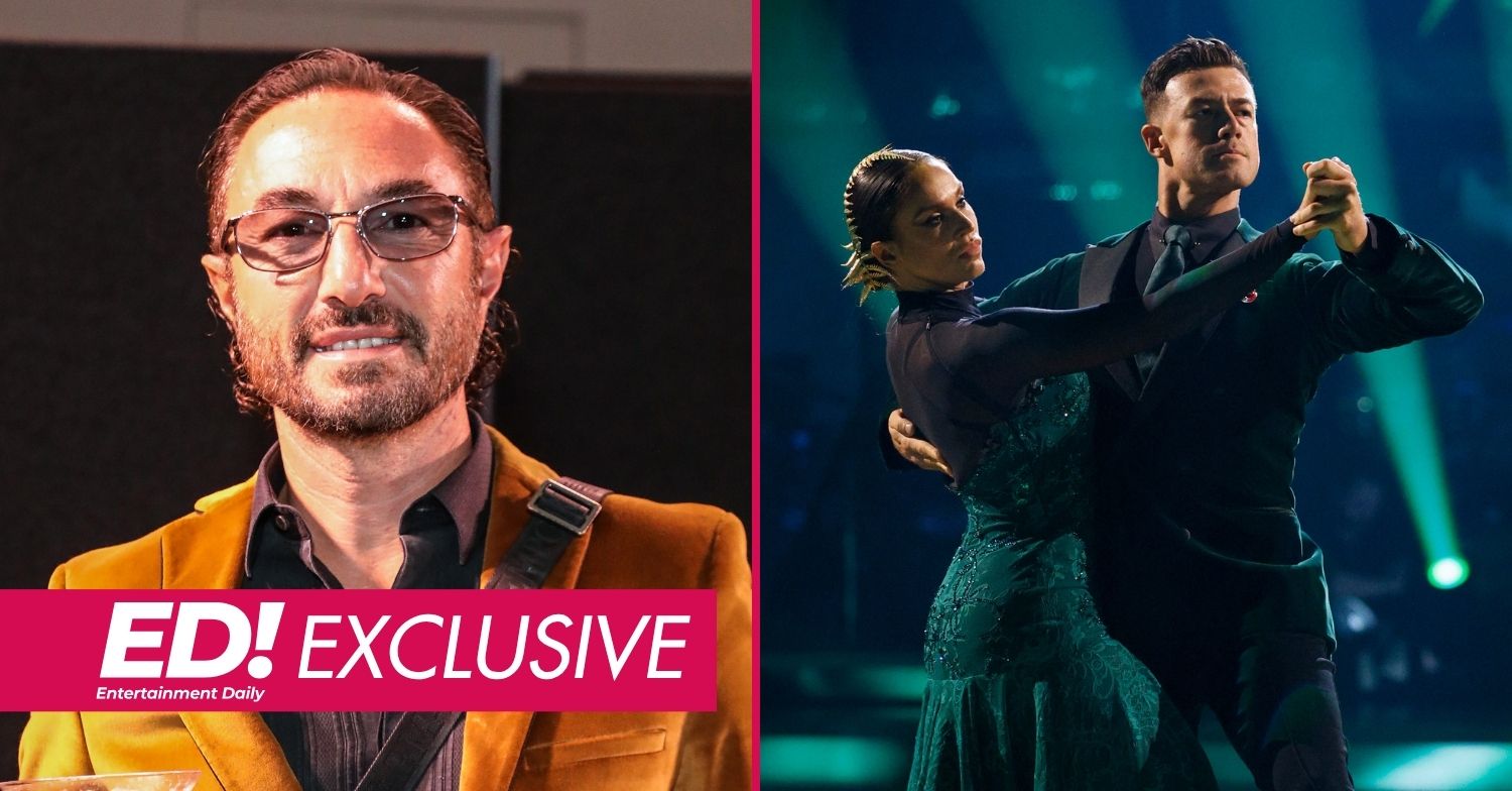 Vincent Simone smiling / Vicky Pattison and Kai Widdrington on Strictly