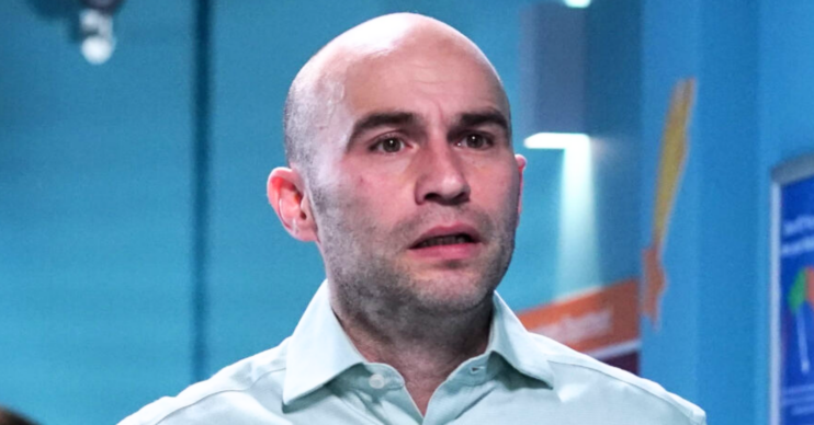 Teddy looks shocked on EastEnders (Credit: BBC/Composite: ED!)