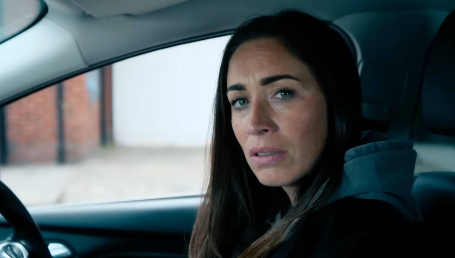 Coronation Street's Shona in car