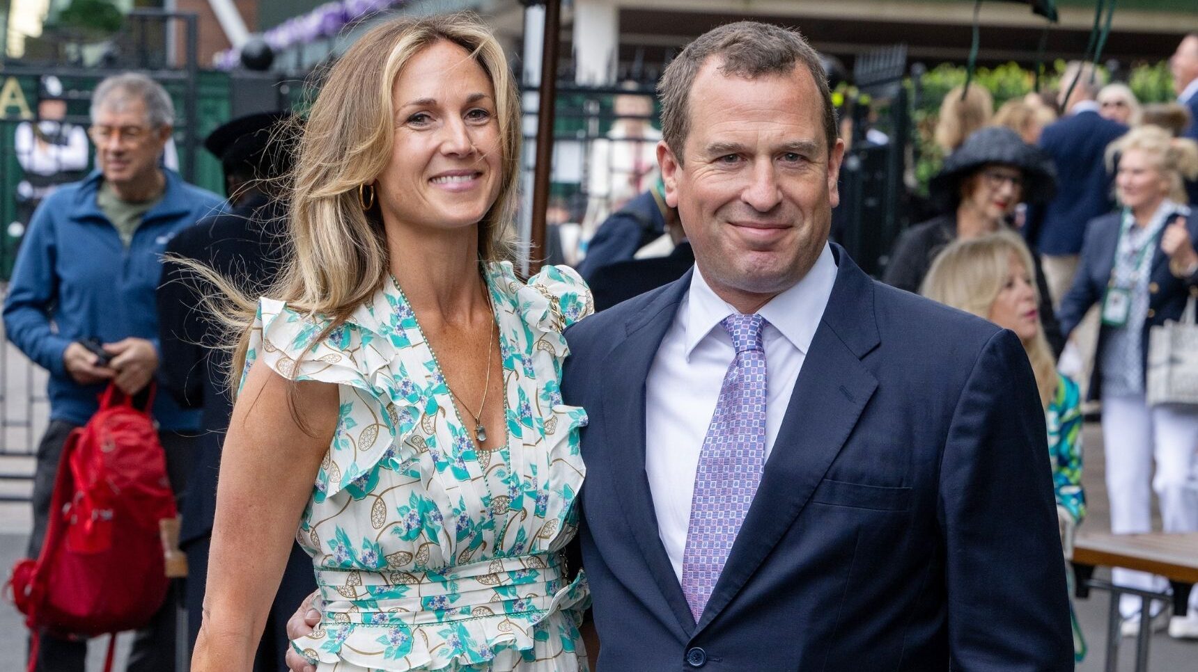 Harriet Sperling and Peter Phillips smiling