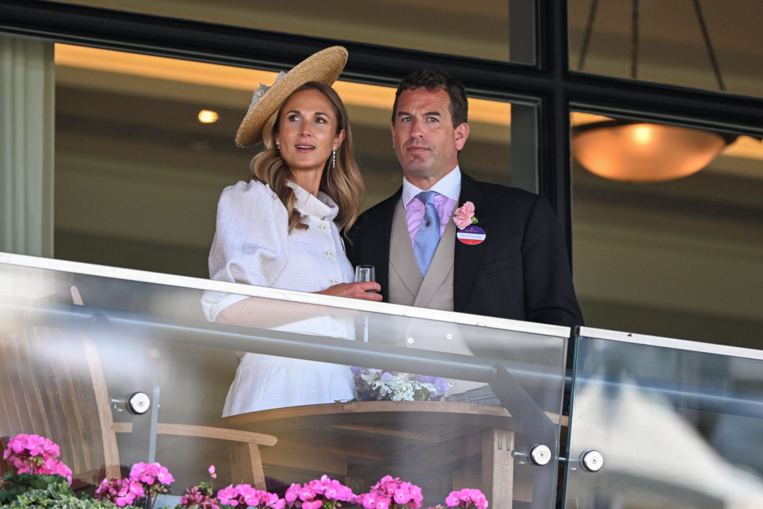 Harriet Sperling and Peter Phillips smiling