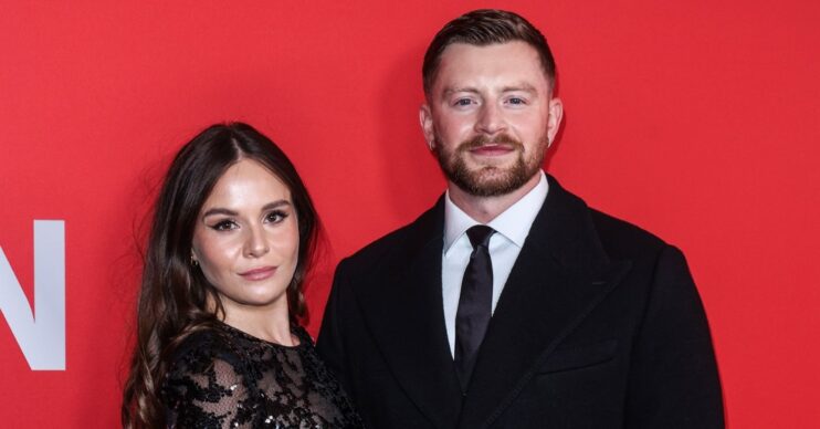 Holly Ramsay and Adam Peaty on the red carpet